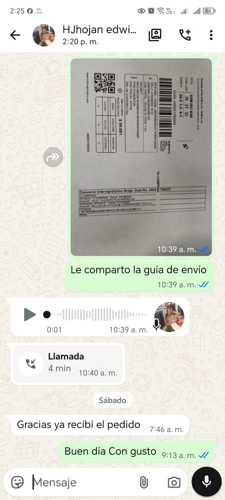 Cliente satisfecho